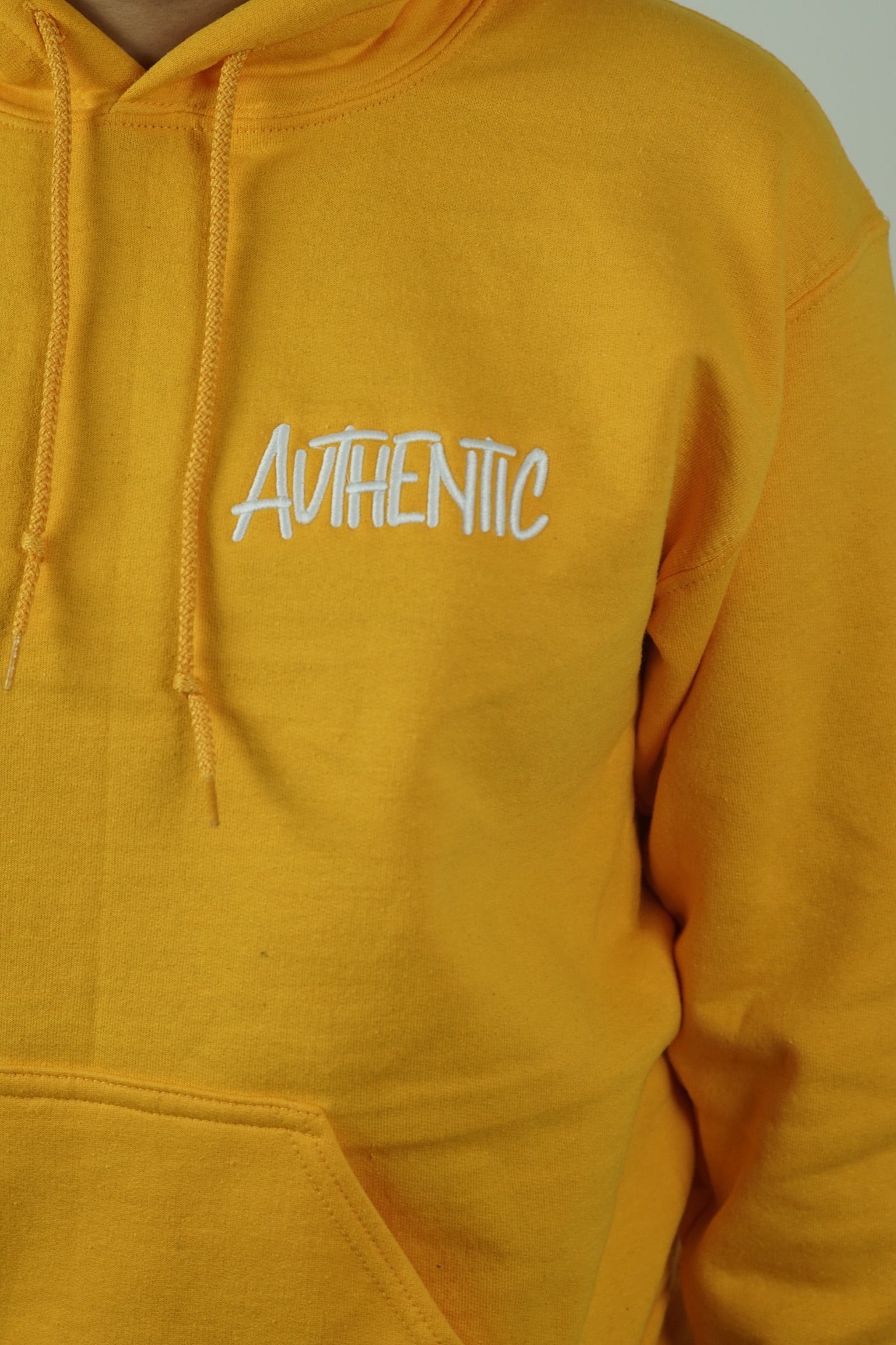 Yellow Embroidered Hoodie