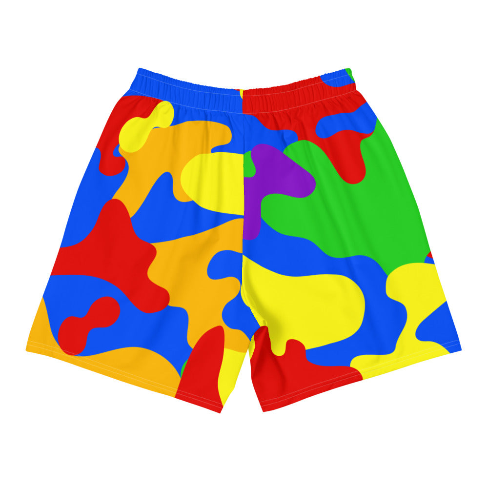Colorful Camo Athletic Shorts