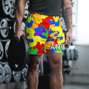 Colorful Camo Athletic Shorts