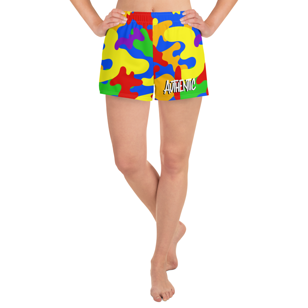 Colorful Camo Women's Shorts